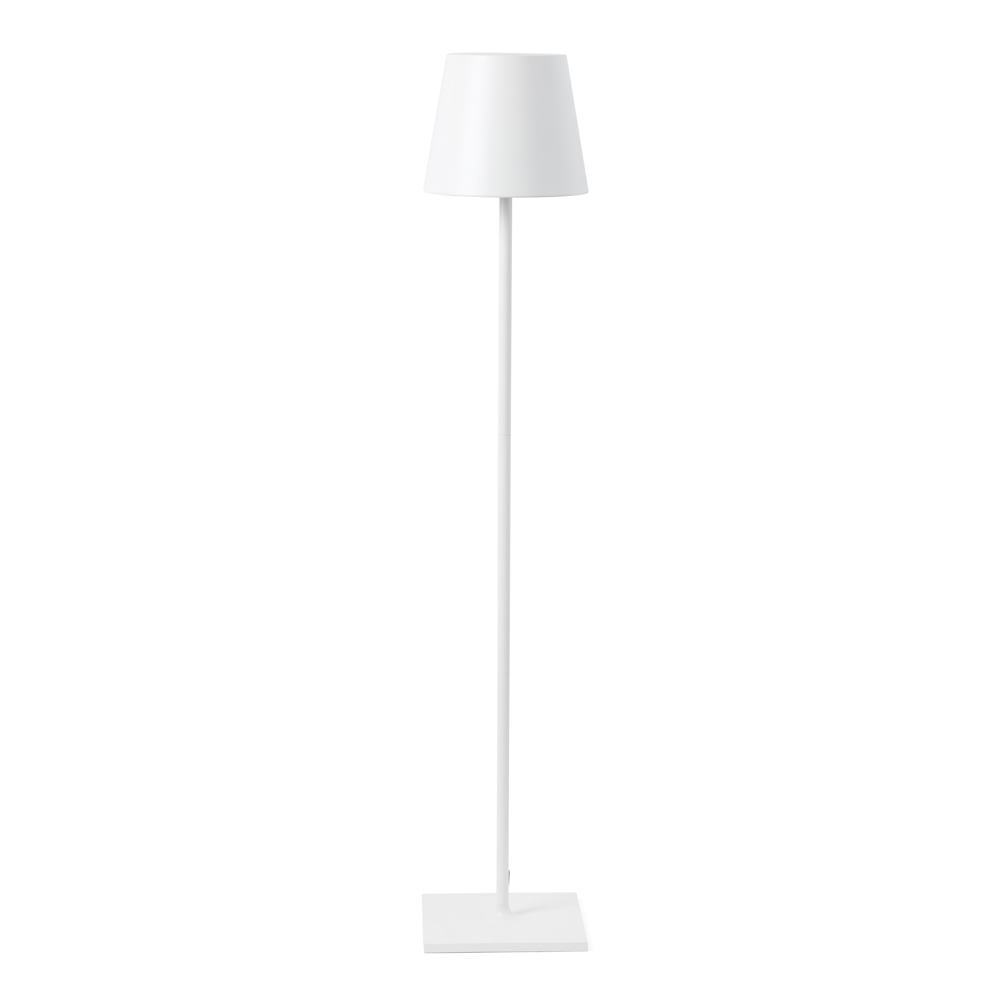 TOC staande lamp buiten wit 150 cm (draadloos/oplaadbaar)