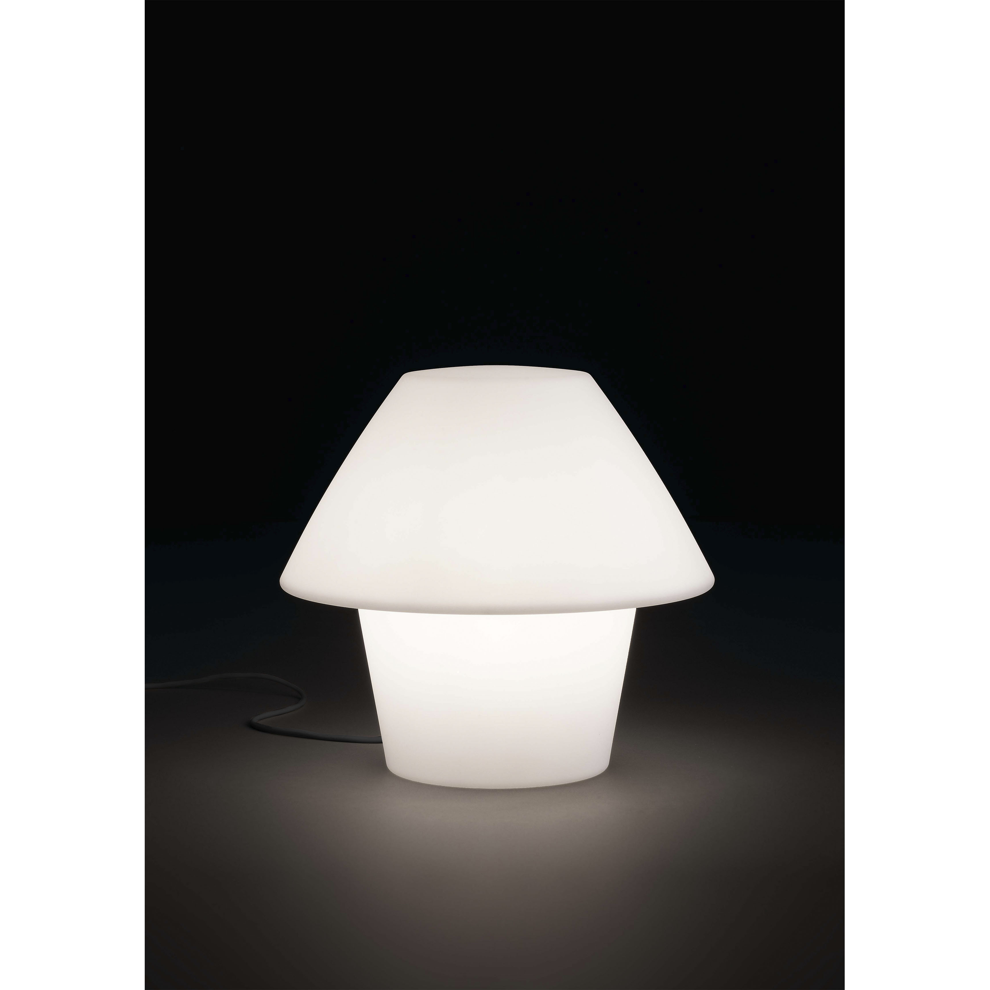Twinkelen Proficiat ~ kant Faro Versus-E buitenverlichting tafel lamp wit kunststof 50cm