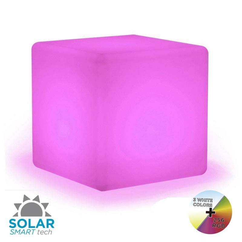 Necklet Rimpelingen evenwicht Cuby 32 verlichte kubus Solar Smarttech LED multicolor