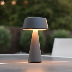 B-lamp LED buiten tafellamp | oplaadbaar (accu) |Dimbaar | smoke grey | made by Extreme Lounging