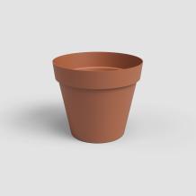 Buiten bloempot Capri rond 25x h21,3 cm light terracotta