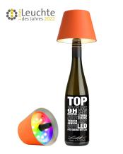 Sompex TOP LED buiten tafellamp |RBG multicolor  |oplaadbaar (accu) | Kunststof | Dimbaar | oranje | waterdicht IP44