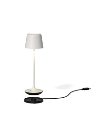 Leonardo Bari RGB LED (multicolor) buiten tafellamp | oplaadbaar (accu) | Aluminium | Dimbaar | wit | waterdicht IP65