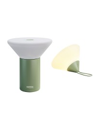 Sompex Mikono LED buiten tafellamp/hanglamp | oplaadbaar (accu) | Dimbaar | olijfgroen | waterdicht IP44