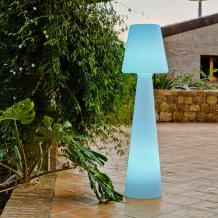 Lola 165 cm Wireless LED Multicolor buitenverlichting staande lamp wit kunststof made by NewGarden