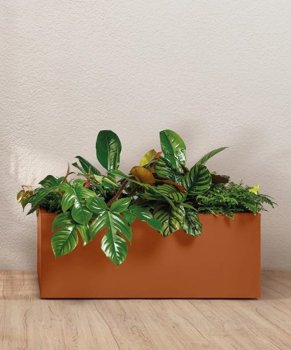 Plantenbak Euro3Plast Kebe Greener 100x40x40cm Fuego (oranje - rood)