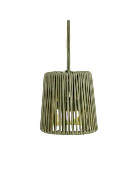 Buiten hanglamp Conta Mini (PVC) draadloos / oplaadbaar Groen made by NewGarden