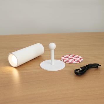 Roll 4 draaibare LED Spot draadloos / oplaadbaar wit voor binnen made by NewGarden